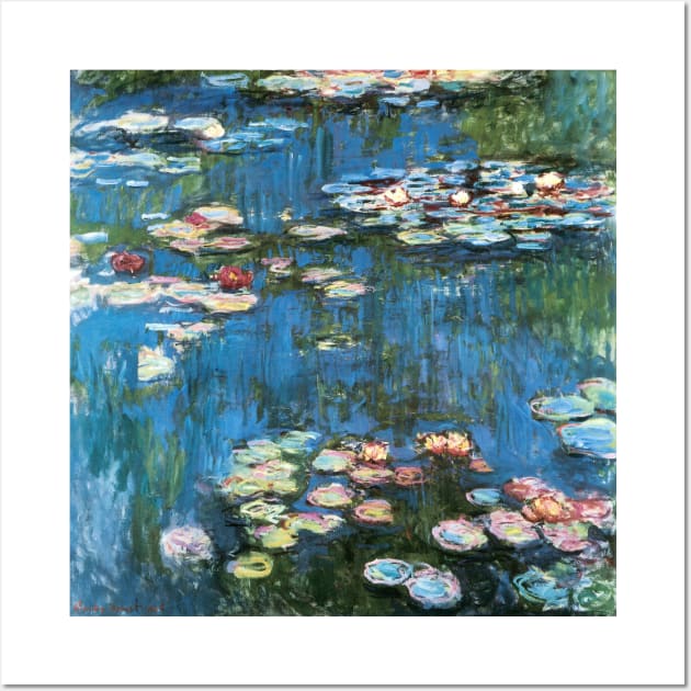 Waterlilies by Claude Monet Wall Art by MasterpieceCafe